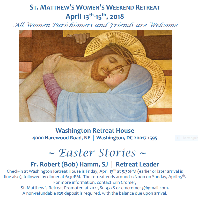 St Matthew S Women S Retreat Easter Stories Cathedral Of St